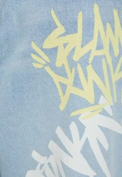 BERSHKA WITH PRINT - Jeans Straight Leg - Light Blue -Bershka Verkaufsgeschäft b1b9c904a3b24b91b0f4ea0cfee2c86d