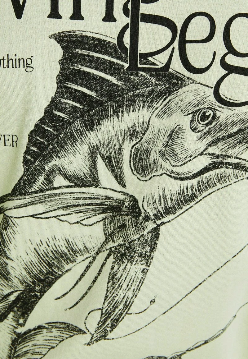 BERSHKA BOXY - T-Shirt Print - Green 8 BERSHKA BOXY - T-Shirt Print - Green – Bild 6