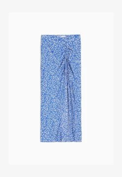 BERSHKA FLORAL PRINT - Maxirock - Dark Blue -Bershka Verkaufsgeschäft b30b243f58c0414da2fa2ae22cc82b18