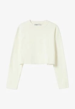 BERSHKA ROUND NECK - Strickpullover - White 12 BERSHKA ROUND NECK - Strickpullover - White -Bershka Verkaufsgeschäft b3c23d9167ac4d1981ef3f7b87fe1db4