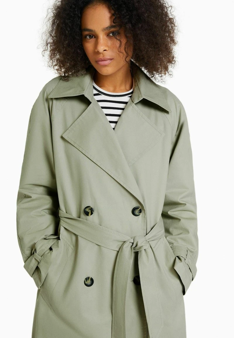 BERSHKA Trenchcoat - Khaki 5 BERSHKA Trenchcoat - Khaki – Bild 3