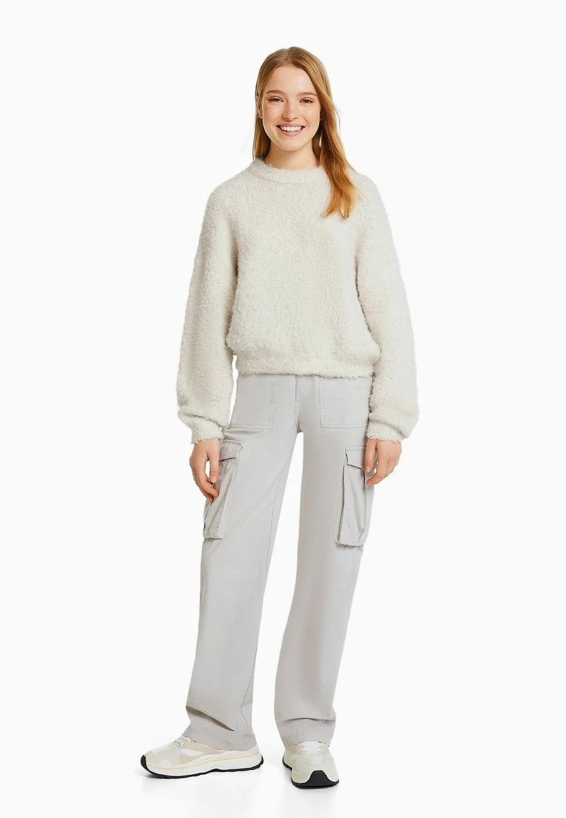 BERSHKA ROUND NECK - 07472376 - Strickpullover - Beige 4 BERSHKA ROUND NECK - 07472376 - Strickpullover - Beige – Bild 2