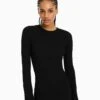 BERSHKA OPENING AT THE BACK AND BOW - LONG SLEEVE - Etuikleid - Black -Bershka Verkaufsgeschäft b60be85d78564023bf98b760d0ebb8aa