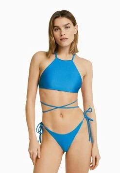 BERSHKA SURFER - Bikini-Hose - Dark Blue