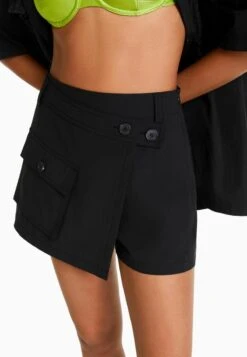 BERSHKA CARGO - Wickelrock - Black -Bershka Verkaufsgeschäft b724f01e0a3d4779b13ca37188a7623c