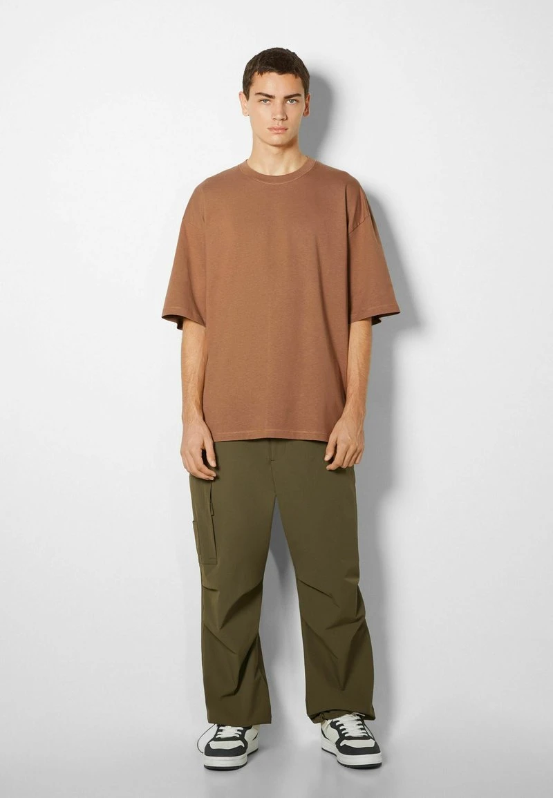 BERSHKA OVERSIZED SHORT SLEEVE - T-Shirt Basic - Mottled Orange 4 BERSHKA OVERSIZED SHORT SLEEVE - T-Shirt Basic - Mottled Orange – Bild 2