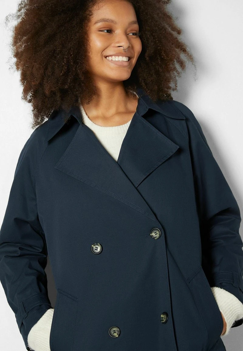 BERSHKA Trenchcoat - Royal Blue 6 BERSHKA Trenchcoat - Royal Blue – Bild 4