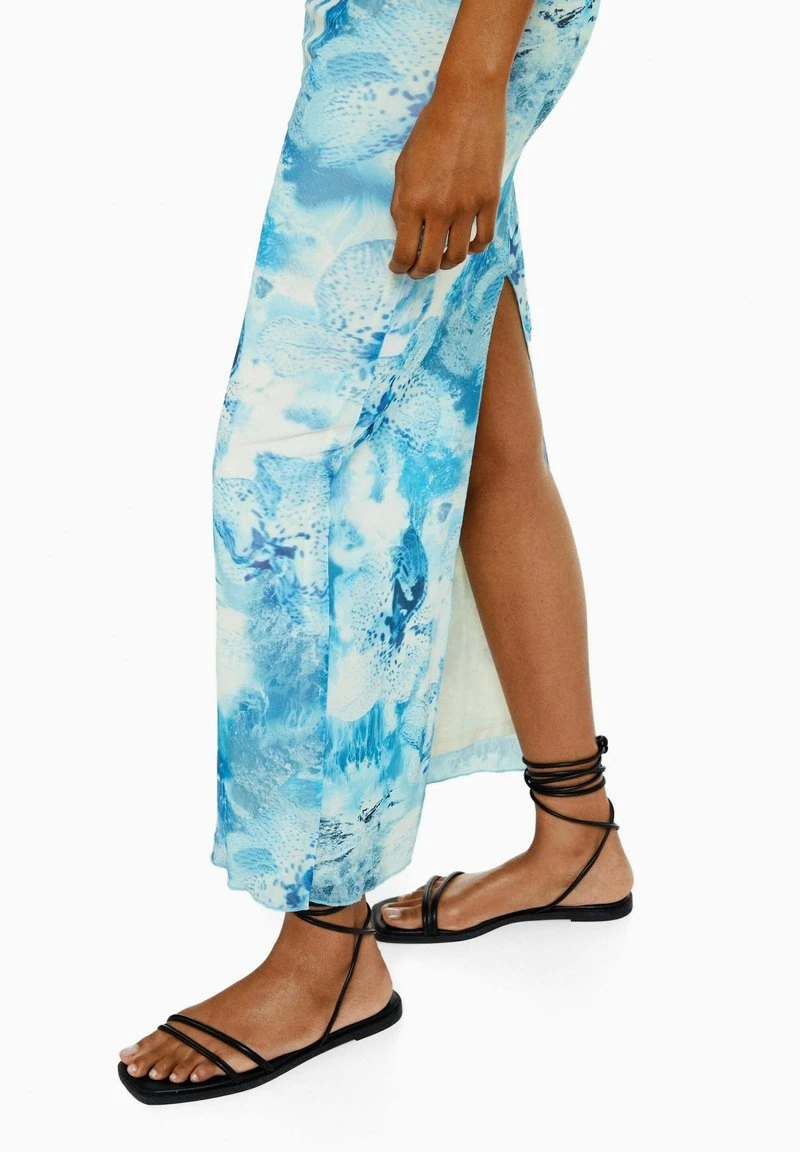 BERSHKA WITH PRINT - Maxikleid - Light Blue 6 BERSHKA WITH PRINT - Maxikleid - Light Blue – Bild 4