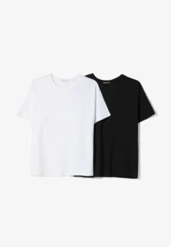 BERSHKA 2-PACK SHORT SLEEVE - T-Shirt Basic - White 12 BERSHKA 2-PACK SHORT SLEEVE - T-Shirt Basic - White -Bershka Verkaufsgeschäft ba188b2fd0cf4ab2ad365ce3de65e066