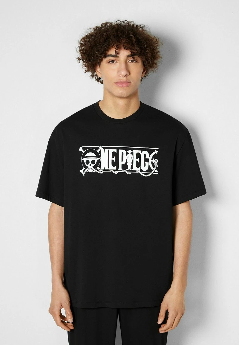 BERSHKA BOXY FIT SHORT SLEEVE ONE PIECE - T-Shirt Print - Black 5 BERSHKA BOXY FIT SHORT SLEEVE ONE PIECE - T-Shirt Print - Black – Bild 3