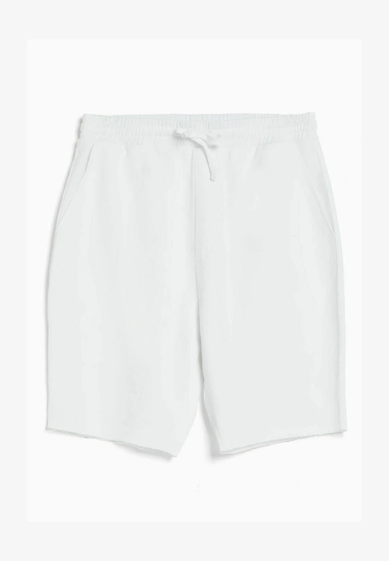 BERSHKA FADED-EFFECT PLUSH - BERMUDA - Shorts - Off White 7 BERSHKA FADED-EFFECT PLUSH - BERMUDA - Shorts - Off White – Bild 5
