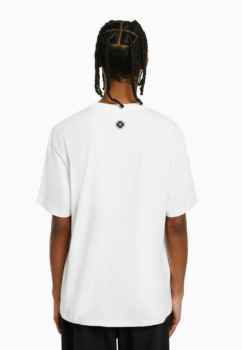 BERSHKA SHORT SLEEVE BOXY FIT - T-Shirt Print - Off White 5 BERSHKA SHORT SLEEVE BOXY FIT - T-Shirt Print - Off White – Bild 3