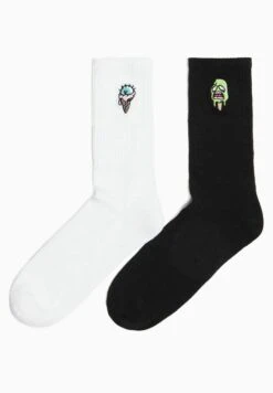 BERSHKA PACK OF 2 EMBROIDERED - Socken - Off White 12 BERSHKA PACK OF 2 EMBROIDERED - Socken - Off White -Bershka Verkaufsgeschäft bb352df967d04b4f9c0a88e39b1448ab