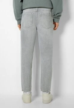 BERSHKA VINTAGE - Jeans Straight Leg - Mottled Light Grey -Bershka Verkaufsgeschäft bc3007041e7742f69718bac1c50be718
