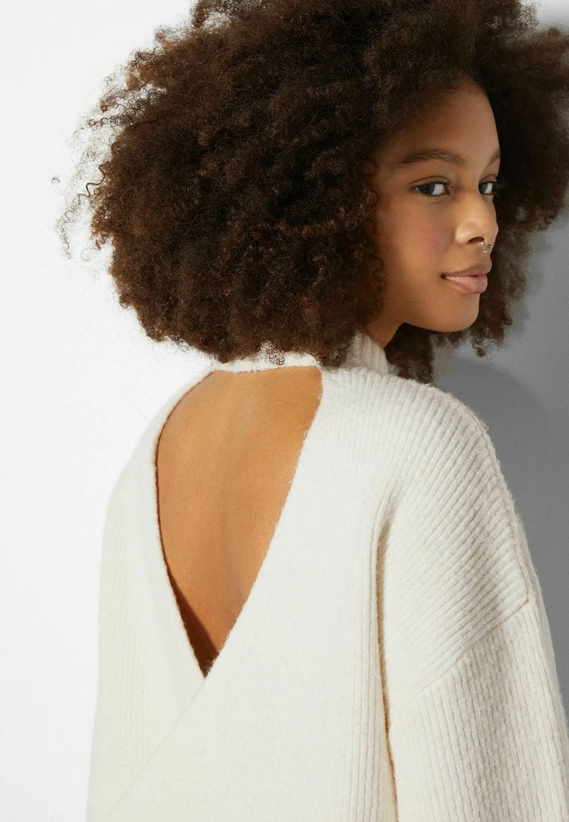 BERSHKA OPEN BACK - Strickpullover - Beige 6 BERSHKA OPEN BACK - Strickpullover - Beige – Bild 4
