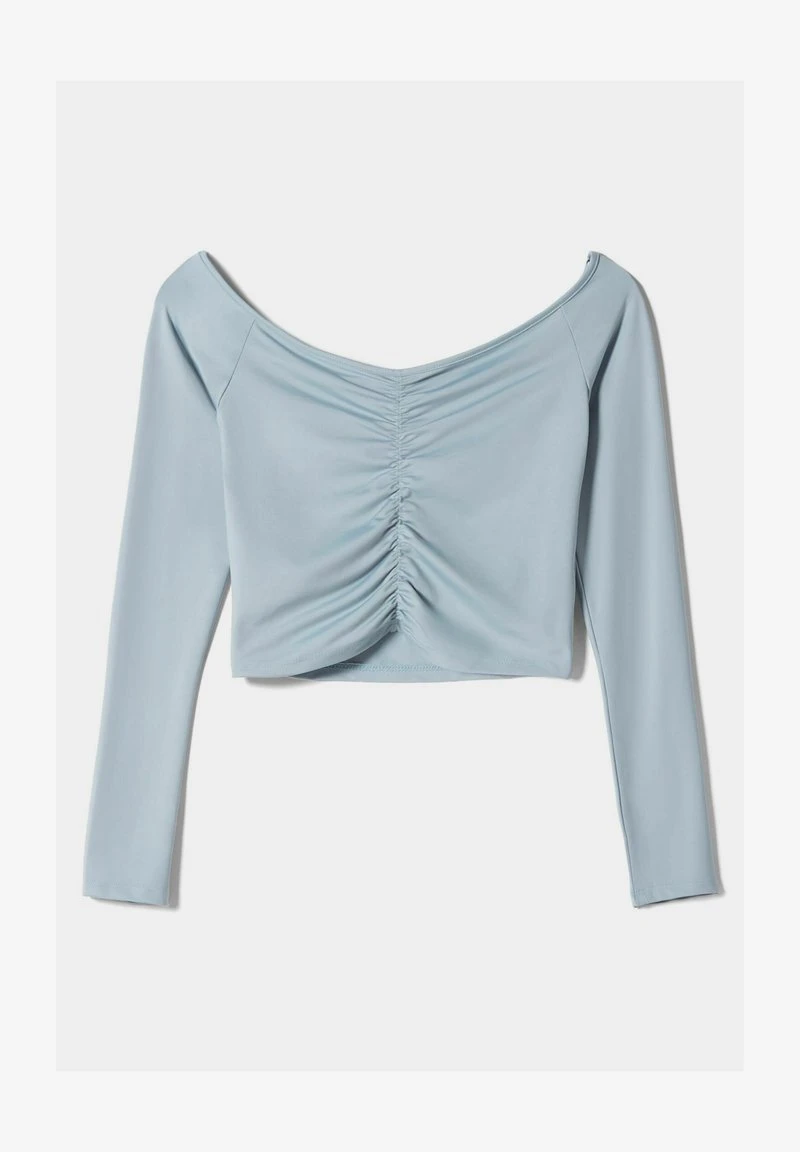 BERSHKA OVER THE SHOULDER GATHERED - Langarmshirt - Light Blue 7 BERSHKA OVER THE SHOULDER GATHERED - Langarmshirt - Light Blue – Bild 5