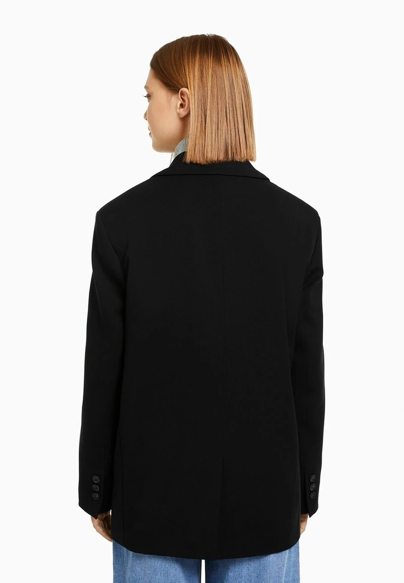 BERSHKA TAILORED CUT - Kurzmantel - Black 5 BERSHKA TAILORED CUT - Kurzmantel - Black – Bild 3