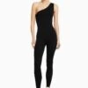 BERSHKA CUT-OUT SEAMLESS - Jumpsuit - Black
