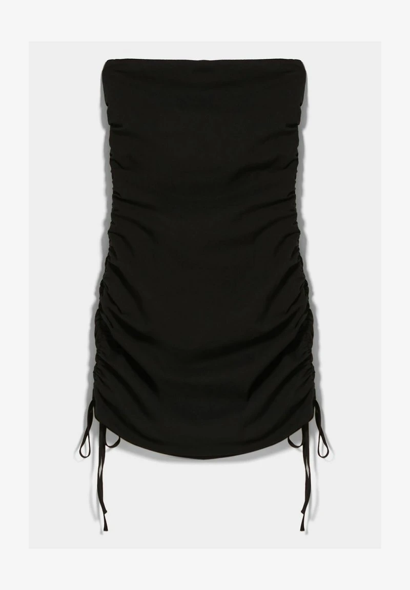 BERSHKA WITH GATHERED SIDE - Freizeitkleid - Black 7 BERSHKA WITH GATHERED SIDE - Freizeitkleid - Black – Bild 5