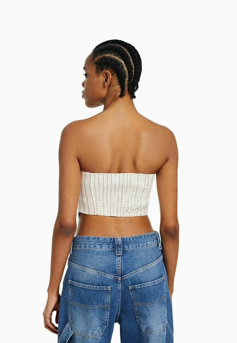 BERSHKA BUSTIER - Bluse - Beige 5 BERSHKA BUSTIER - Bluse - Beige – Bild 3