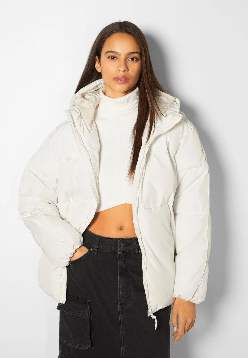 BERSHKA PUFFY - Winterjacke - White 8 BERSHKA PUFFY - Winterjacke - White – Bild 6