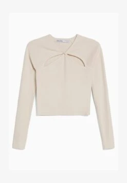BERSHKA CUT-OUT DOUBLE-BREASTED - Strickpullover - Beige 12 BERSHKA CUT-OUT DOUBLE-BREASTED - Strickpullover - Beige -Bershka Verkaufsgeschäft c463fcecf05946ca9cb14fad221cbb84