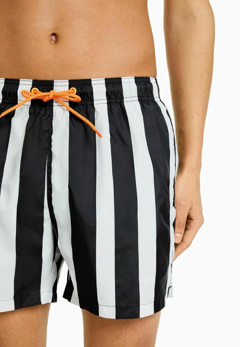 BERSHKA STRIPED - Badeshorts - Off White 6 BERSHKA STRIPED - Badeshorts - Off White – Bild 4