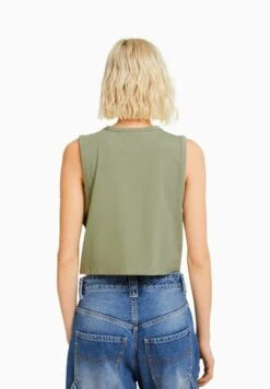 BERSHKA Top - Khaki 10 BERSHKA Top - Khaki -Bershka Verkaufsgeschäft c47f17d22f8e46c5bb52fd6fd8912fc0