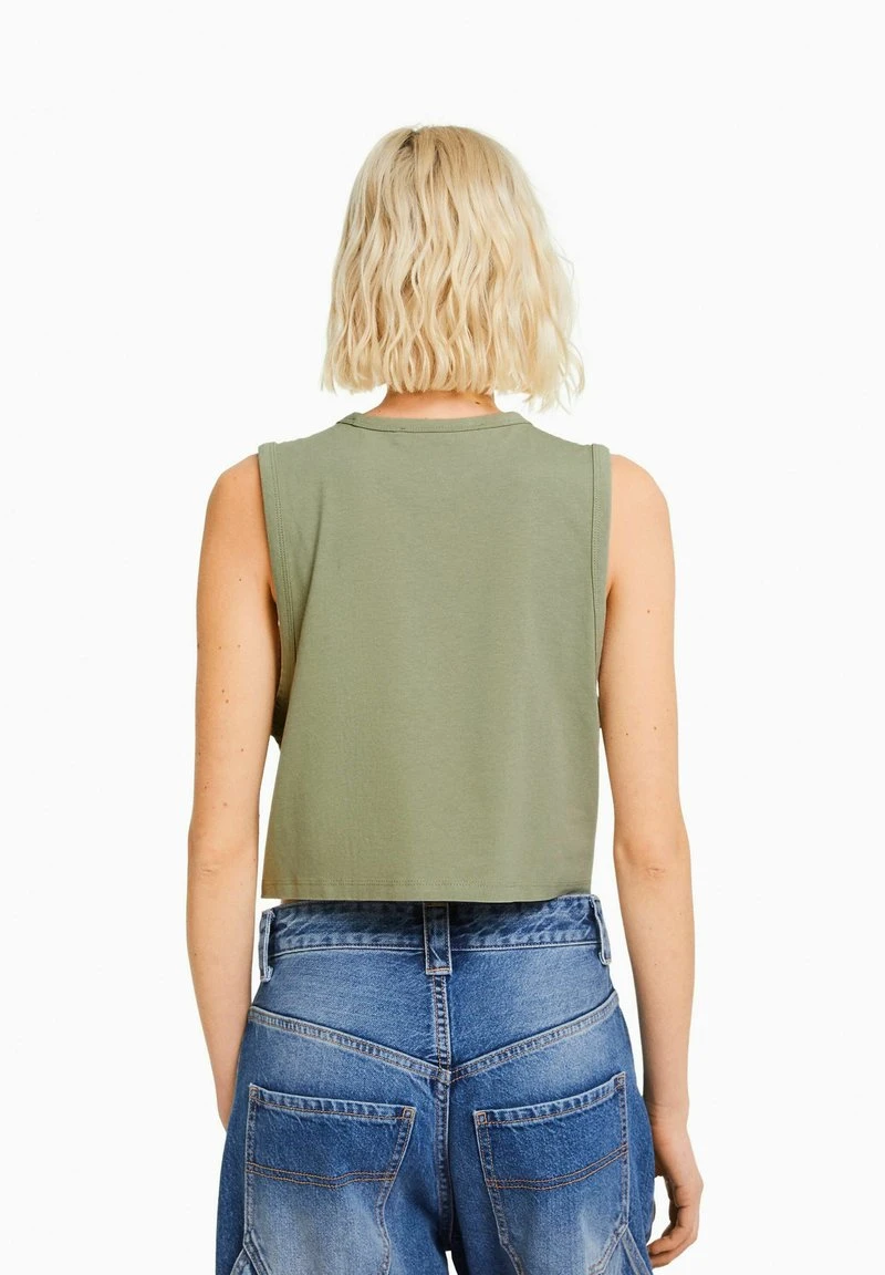 BERSHKA Top - Khaki 5 BERSHKA Top - Khaki – Bild 3
