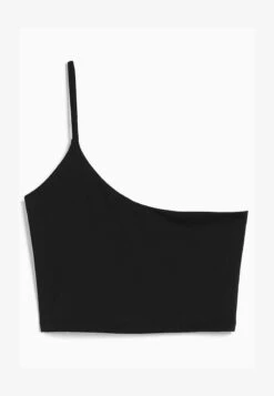 BERSHKA ASYMMETRIC STRAPPY-CROP - Top - Black -Bershka Verkaufsgeschäft c7bc475f286f43fc9cbd7f1d64ff5750