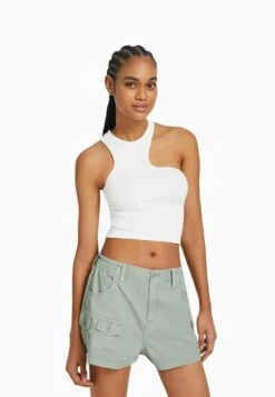 BERSHKA MULTI - Shorts - Green