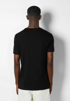 BERSHKA SHORT SLEEVE - T-Shirt Basic - Black -Bershka Verkaufsgeschäft c99a02e8a6254a669cb040c340f0f3a3
