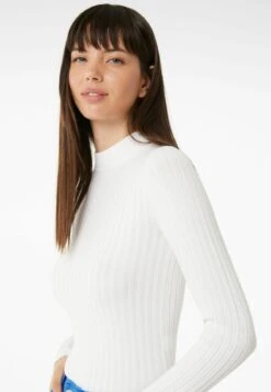 BERSHKA HIGH NECK - Strickpullover - White 13 BERSHKA HIGH NECK - Strickpullover - White -Bershka Verkaufsgeschäft ca706da6800a4e33963382ba9a02d750