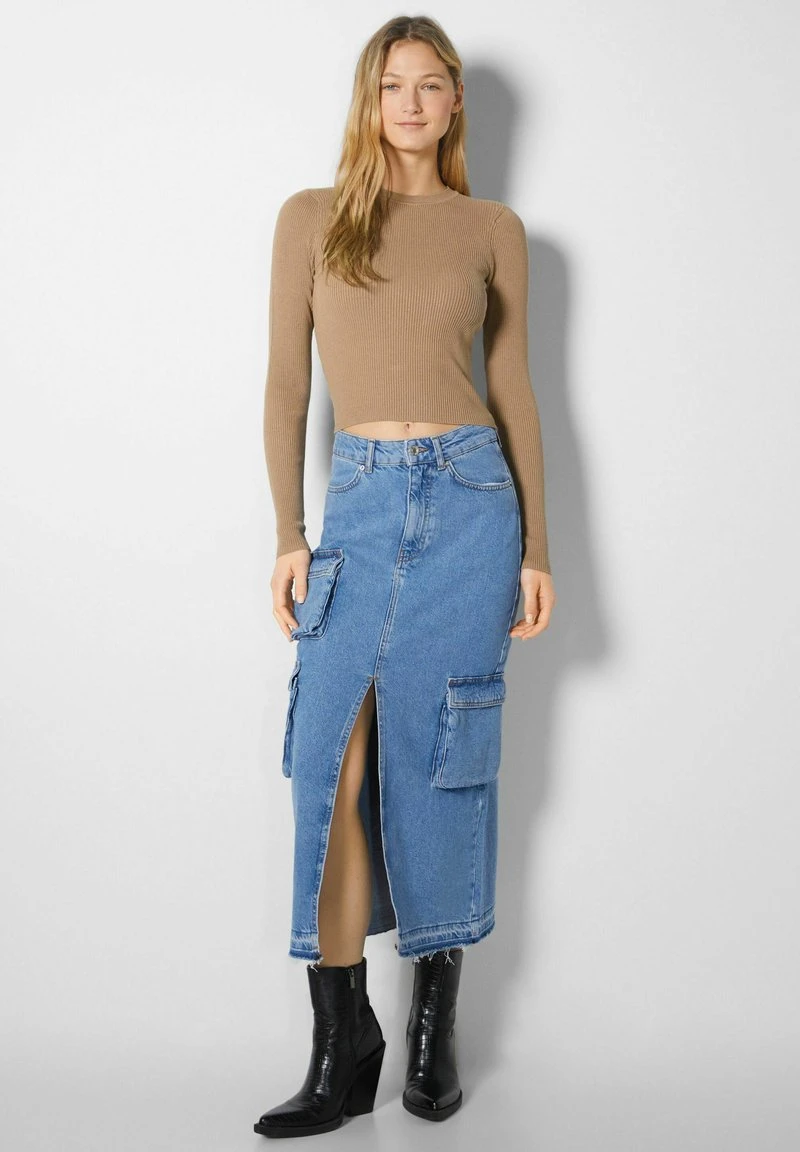 BERSHKA ROUND NECK 01785653 - Strickpullover - Camel 4 BERSHKA ROUND NECK 01785653 - Strickpullover - Camel – Bild 2