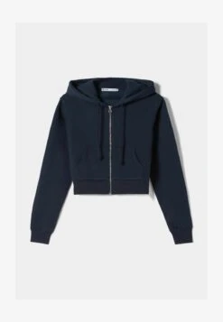 BERSHKA CROPPED - Sweatjacke - Royal Blue -Bershka Verkaufsgeschäft cb4e41445cfc403e847b47d7e667a5fa