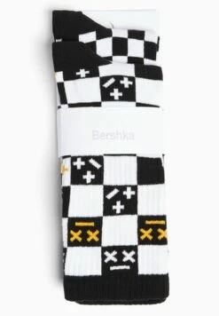 BERSHKA CHECKERBOARD PRINT PACK - Socken - Black -Bershka Verkaufsgeschäft cc5938b42a6c4dd499323d2bc1bb6d81