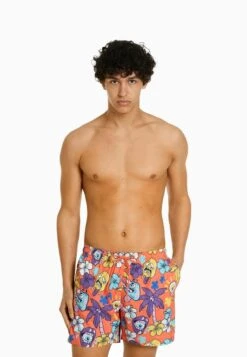 BERSHKA PRINTED - Badehose Pants - Multi Coloured