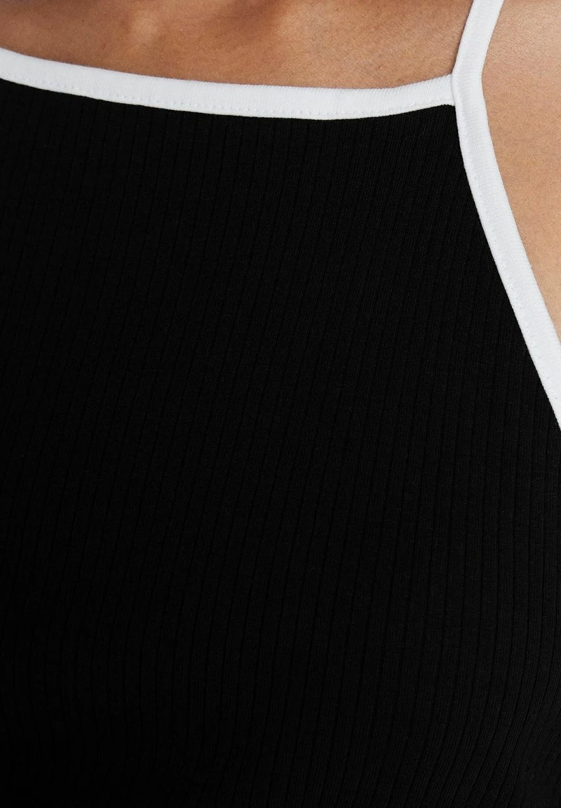 BERSHKA CONTRAST STRAPS - MIDI - Maxikleid - Black 5 BERSHKA CONTRAST STRAPS - MIDI - Maxikleid - Black – Bild 3