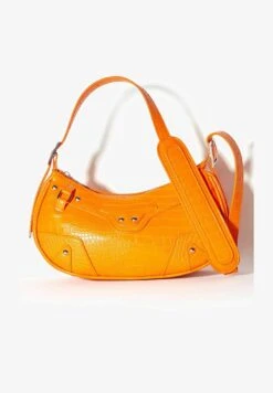 BERSHKA STUDDED - Umhängetasche - Orange -Bershka Verkaufsgeschäft cccae886770a44319c1b6dc657b006c5