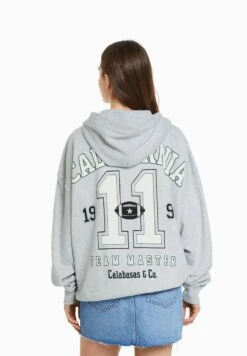 BERSHKA PRINTED OVERSIZE - Sweatjacke - Mottled Grey 10 BERSHKA PRINTED OVERSIZE - Sweatjacke - Mottled Grey -Bershka Verkaufsgeschäft d0202cbc658f4f11907c51c736ab384e