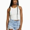 BERSHKA RIPPED WITH POCKETS - Jeans Shorts - Light Blue Denim -Bershka Verkaufsgeschäft d1a5535ecaee4154b0bf31fc7df0a507