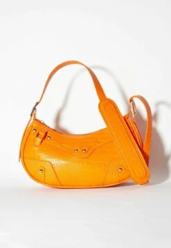 BERSHKA STUDDED - Umhängetasche - Orange -Bershka Verkaufsgeschäft d1c92e0de26c4145b4a29578f947aa95