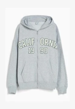 BERSHKA PRINTED OVERSIZE - Sweatjacke - Mottled Grey 12 BERSHKA PRINTED OVERSIZE - Sweatjacke - Mottled Grey -Bershka Verkaufsgeschäft d24e5b54240d46dca7a2a517dea35b9b