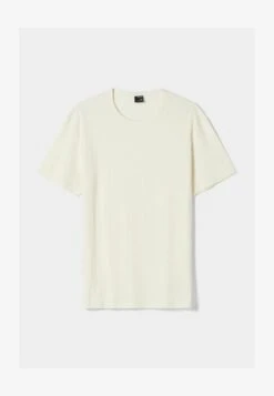 BERSHKA MUSCLE FIT SHORT SLEEVE - T-Shirt Basic - White -Bershka Verkaufsgeschäft d3ceaf3d47b04a3dbf61e92f940a7477