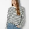 BERSHKA BOXY FIT - Langarmshirt - Royal Blue