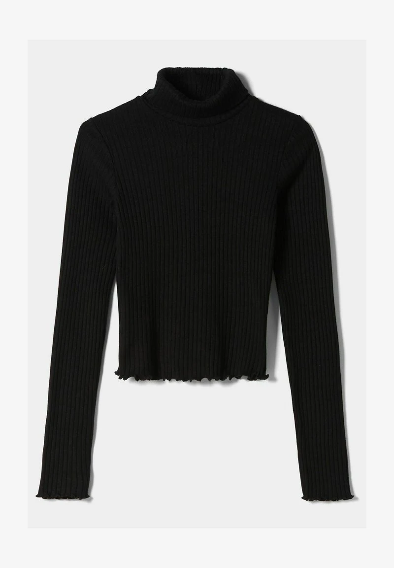 BERSHKA HIGH NECK - Strickpullover - Black 7 BERSHKA HIGH NECK - Strickpullover - Black – Bild 5