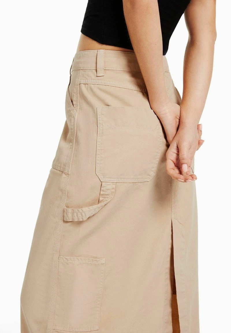 BERSHKA CARPENTER - Maxirock - Sand 5 BERSHKA CARPENTER - Maxirock - Sand – Bild 3