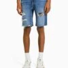 BERSHKA RIPPED - Jeans Shorts - Dark Blue 2 BERSHKA RIPPED - Jeans Shorts - Dark Blue -Bershka Verkaufsgeschäft d74d960510754fc1894f92c92abdfe89
