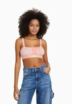 BERSHKA STRAPPY CREPE - Bralette - Bluse - Salmon 9 BERSHKA STRAPPY CREPE - Bralette - Bluse - Salmon -Bershka Verkaufsgeschäft d773772a4500439da7a7b5f4281f6c65