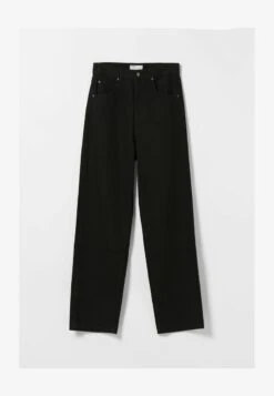 BERSHKA Jeans Straight Leg - Black -Bershka Verkaufsgeschäft d7f0cec4f398435381290c767e88207a